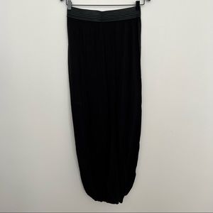 ARITZIA Wilfred Black Fitted Maxi Skirt